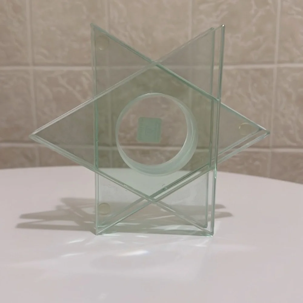 PartyLite Stratus Star Glass Tealight Holder - Picture 7 of 10